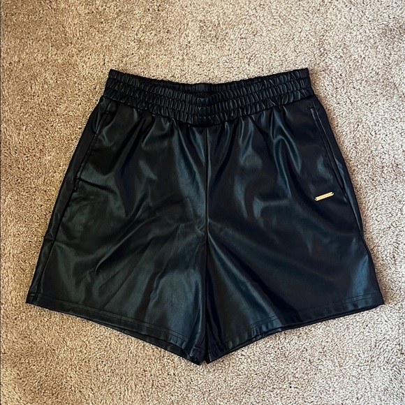 Fabletics Faux Leather Boxer Shorts - Picture 3 of 9